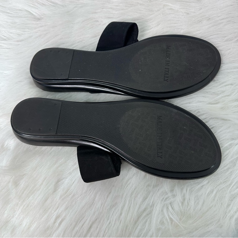Italian Shoemakers Black Sandals with Bow Embellishment - Picture 5 of 6